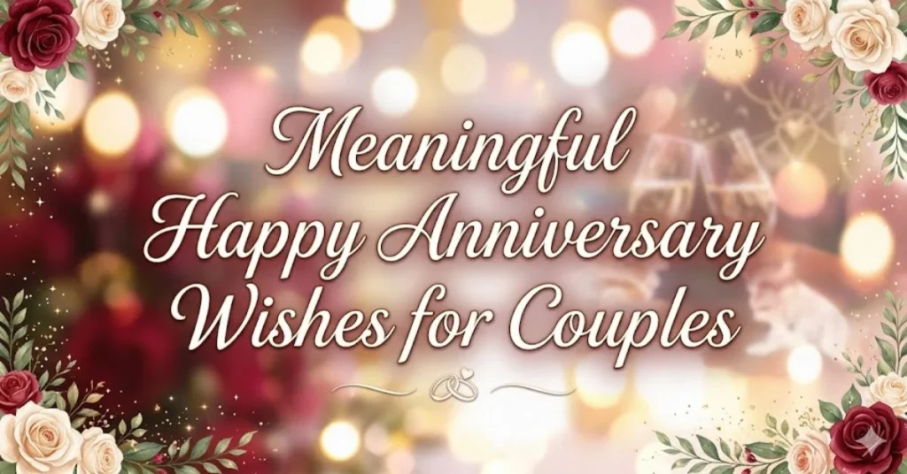490+ Romantic Anniversary Wishes for Couples Sweet Message 1 Meaningful Happy Anniversary Wishes for Couples