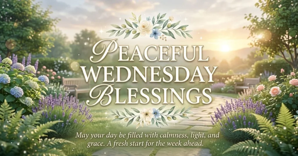 110+ Powerful Wednesday Blessings Quotes, Images for Midweek 3 Peaceful Wednesday Blessings