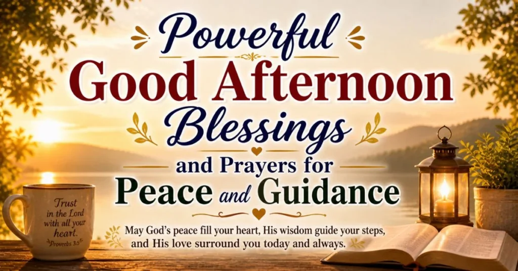 Powerful Good Afternoon Blessings and Prayers for Peace and Guidance