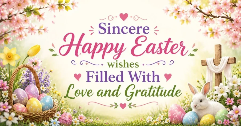 Sincere Happy Easter wishes Filled With Love and Gratitude