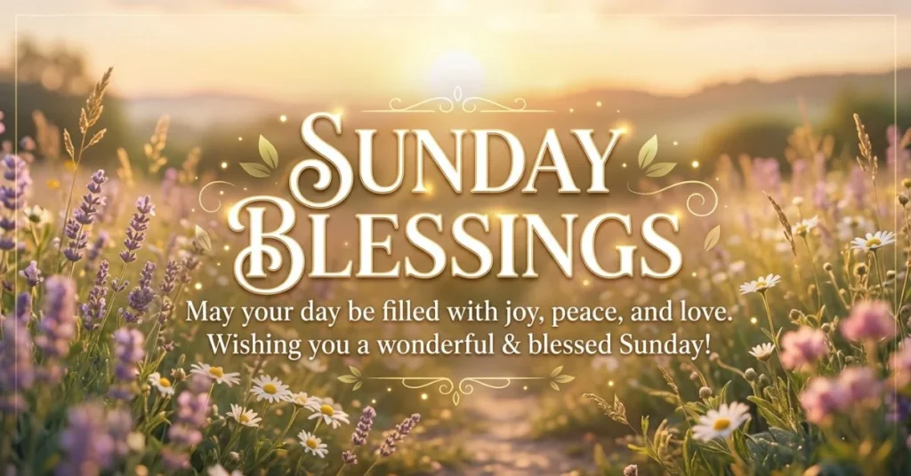 200+ Sunday Blessings for Peace, Joy and Strength 2 Sunday Blessings GIF Messages