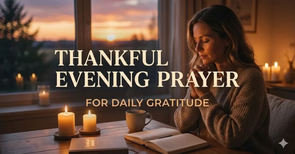 Thankful Evening Prayer for Daily Gratitude