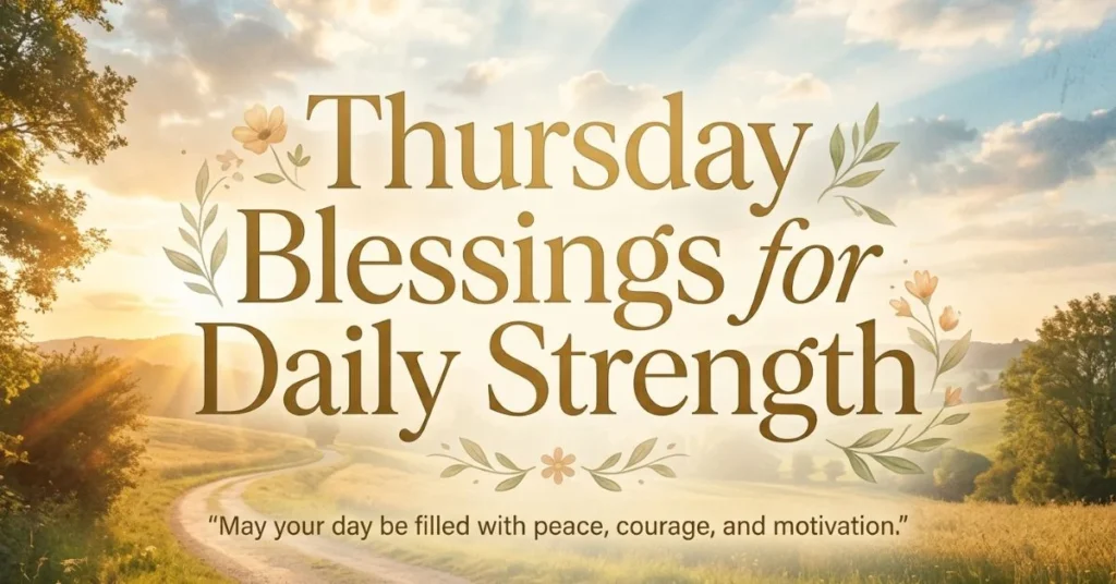 99+ Inspiring Thursday Blessings to Renew Your Faith 2 Thursday Blessings for Daily Strength