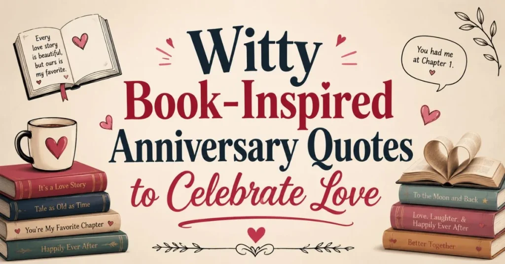 Witty Book-Inspired Anniversary Quotes to Celebrate Love