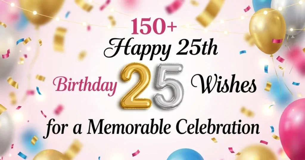 100+ Happy 25th Birthday Wishes for a Memorable Celebration 