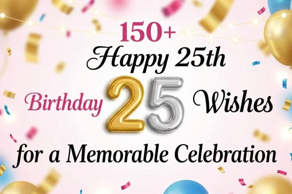 100+ Happy 25th Birthday Wishes for a Memorable Celebration 3 100+ Happy 25th Birthday Wishes for a Memorable CelebrationÂ