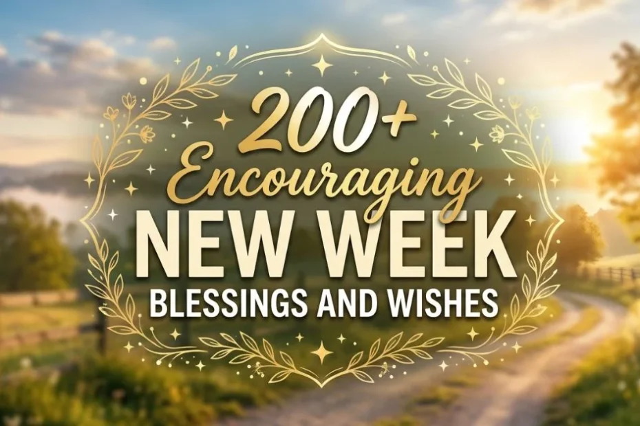 200+ Encouraging New Week Blessings and Wishes