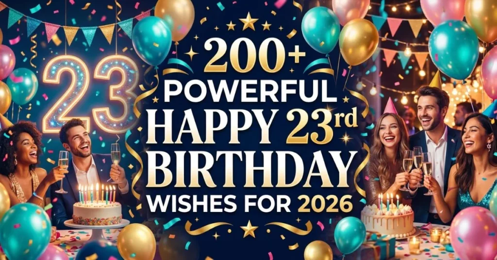 200+ Powerful Happy 23rd Birthday Wishes for 2026 