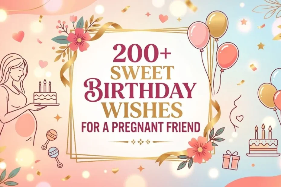 200+ Sweet Birthday Wishes for a Pregnant Friend