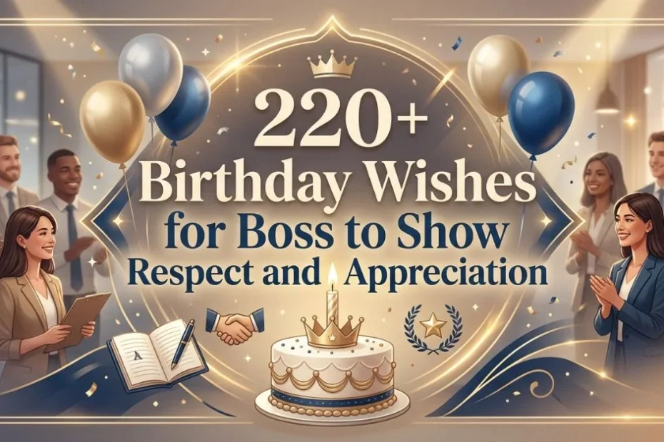 220+ Birthday Wishes for Boss to Show Respect and Appreciation