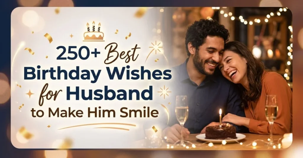 250+ Best Birthday Wishes for Husband to Make Him Smile 1 250+ Best Birthday Wishes for Husband to Make Him Smile