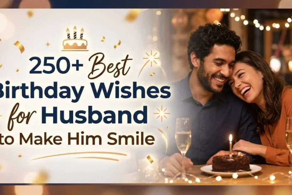 250+ Best Birthday Wishes for Husband to Make Him Smile