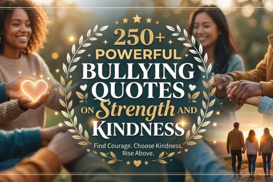 250+ Powerful Bullying Quotes on Strength and Kindness