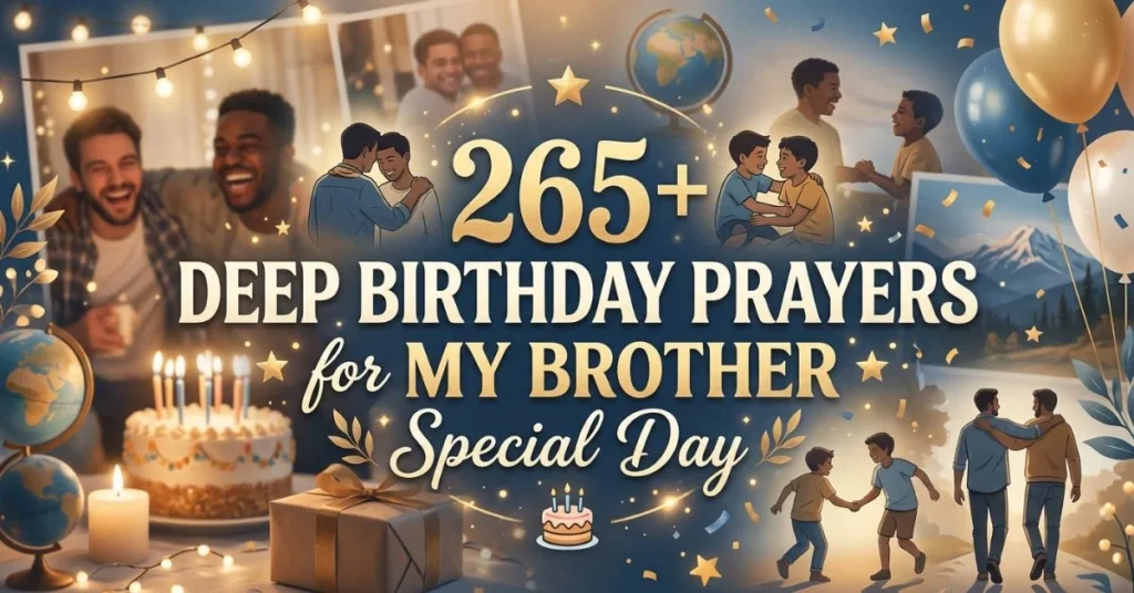 265+ Deep Birthday Prayers for My Brother Special Day