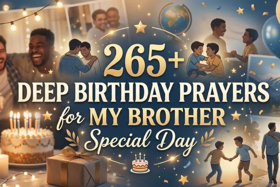 265+ Deep Birthday Prayers for My Brother Special Day