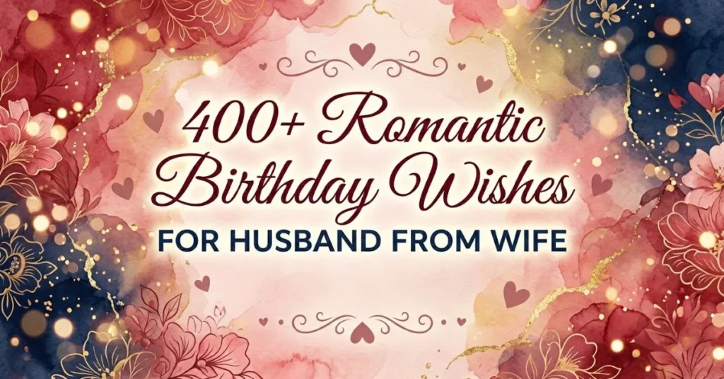 400+ Romantic Birthday Wishes for Husband From Wife