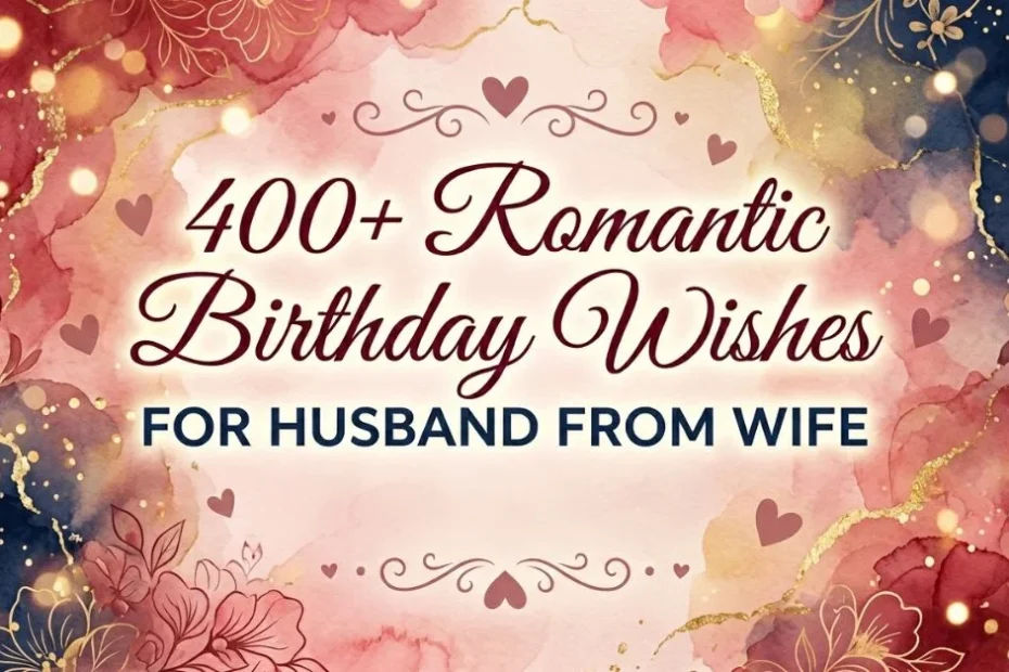 400+ Romantic Birthday Wishes for Husband From Wife