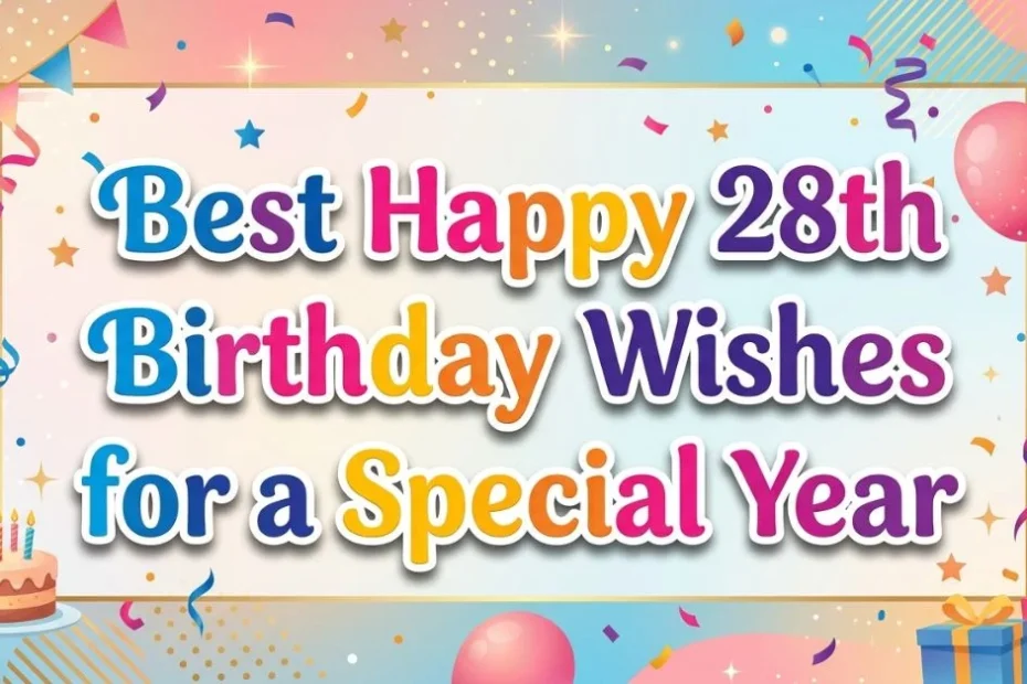 Best Happy 28th Birthday Wishes for a Special Year 6 Best Happy 28th Birthday Wishes for a Special Year