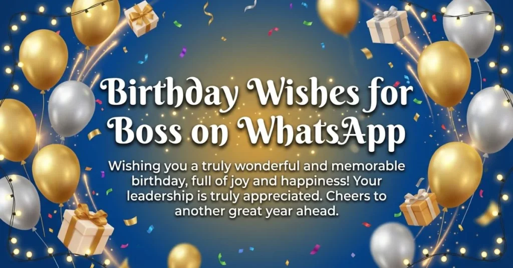 220+ Birthday Wishes for Boss to Show Respect and Appreciation 3 Birthday Wishes for Boss on WhatsApp