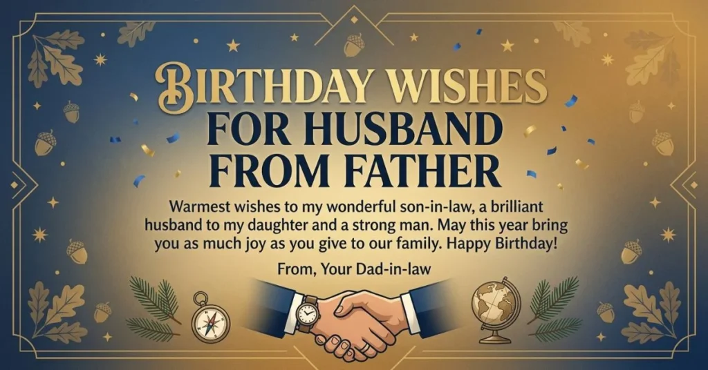 250+ Best Birthday Wishes for Husband to Make Him Smile 4 Birthday Wishes for Husband from Father