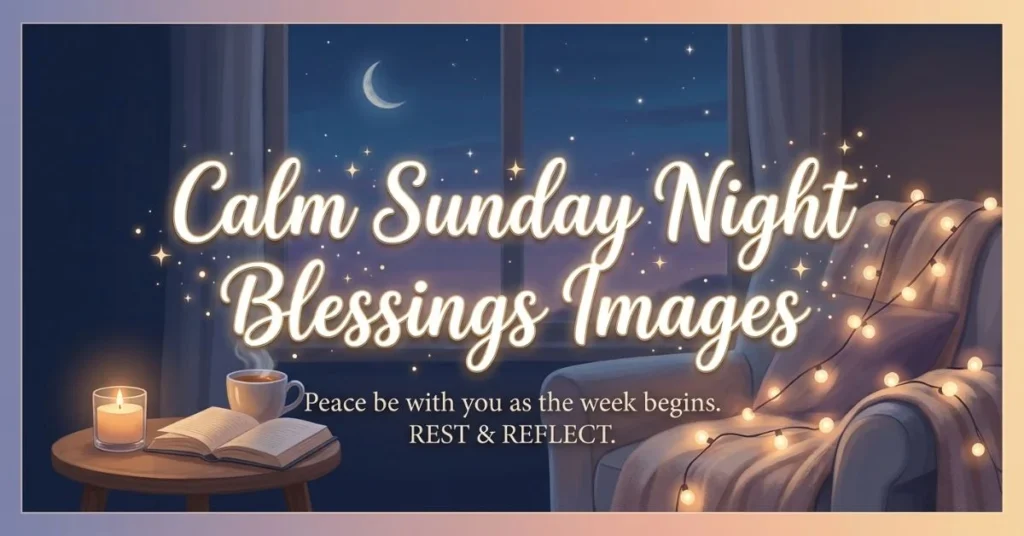 100+ Peaceful Sunday Blessings Images for Everyone 3 Calm Sunday Night Blessings Images