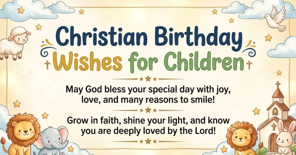 Christian Birthday Wishes for Children