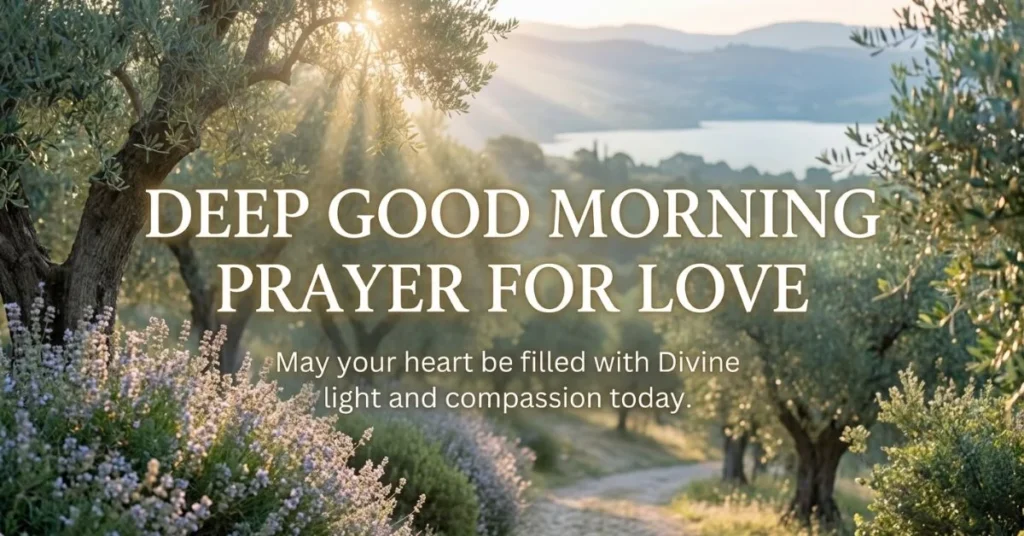 Deep Good Morning Prayer for Love