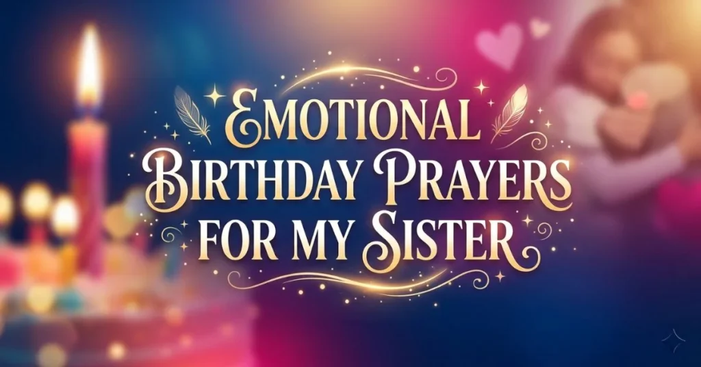Emotional Birthday Prayers for My Sister