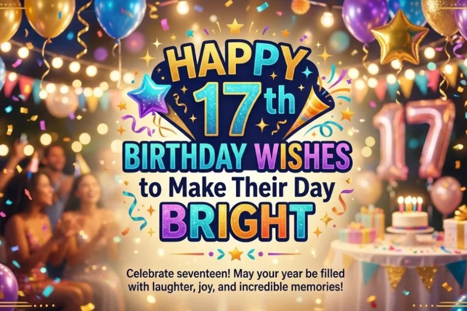 Happy 17th Birthday Wishes to Make Their Day Bright 