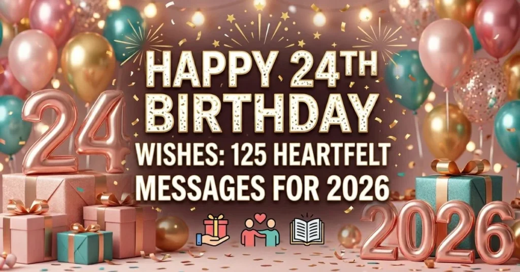 Happy 24th Birthday Wishes: 125 Heartfelt Messages for 2026 
