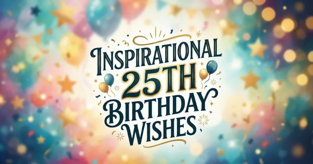 Inspirational 25th Birthday Wishes