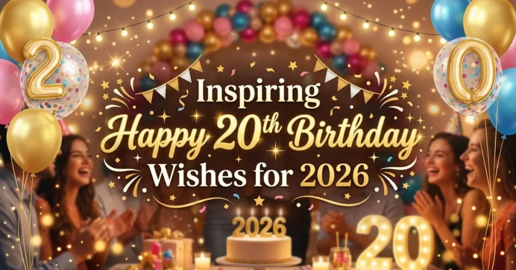Inspiring Happy 20th Birthday Wishes for 2026 