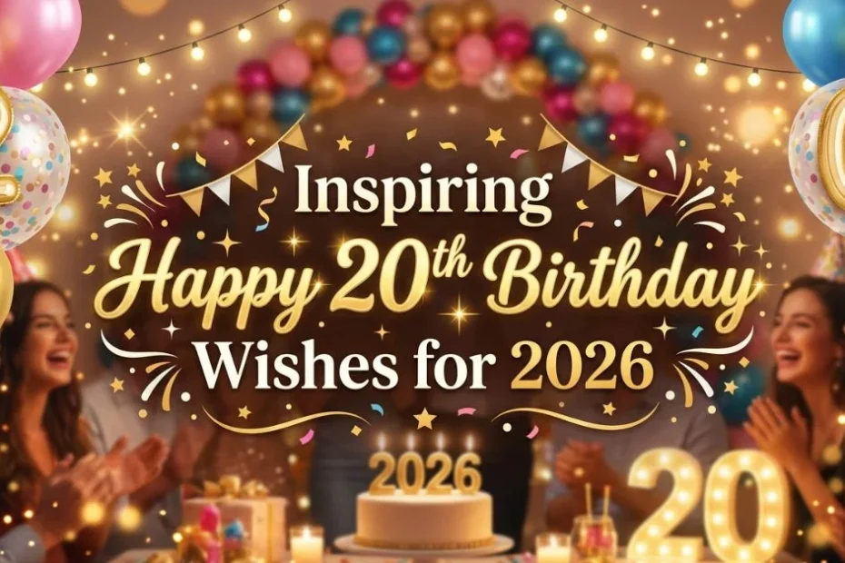 Inspiring Happy 20th Birthday Wishes for 2026 
