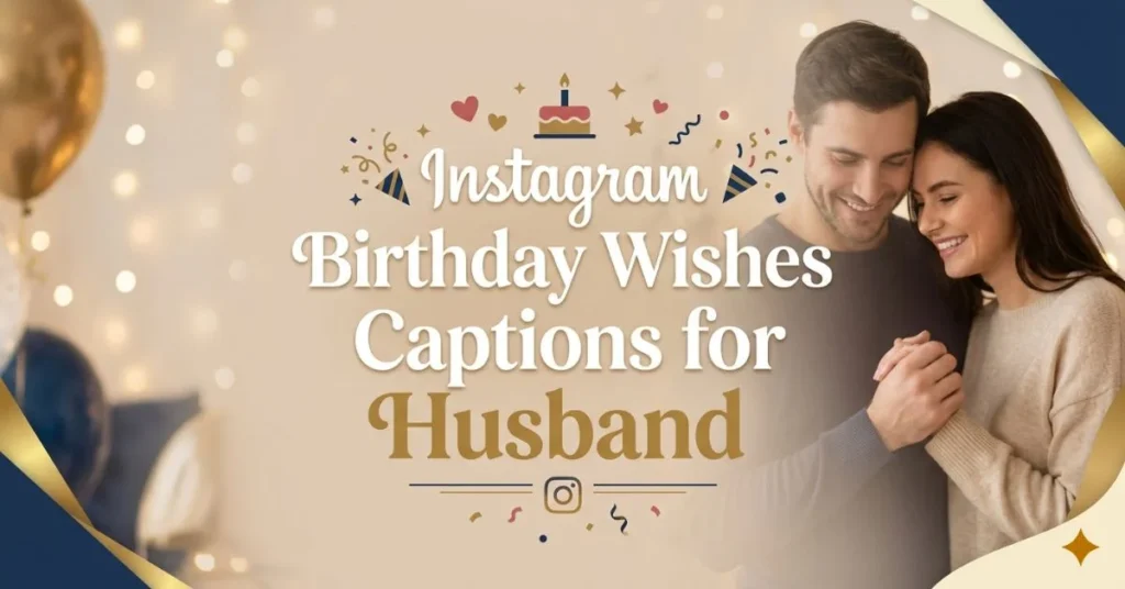 250+ Best Birthday Wishes for Husband to Make Him Smile 3 Instagram Birthday Wishes Captions for Husband