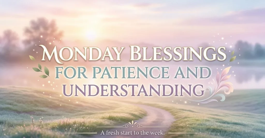 110+ Inspiring Monday Morning Greetings and Blessings 3 Monday Blessings for Patience and Understanding