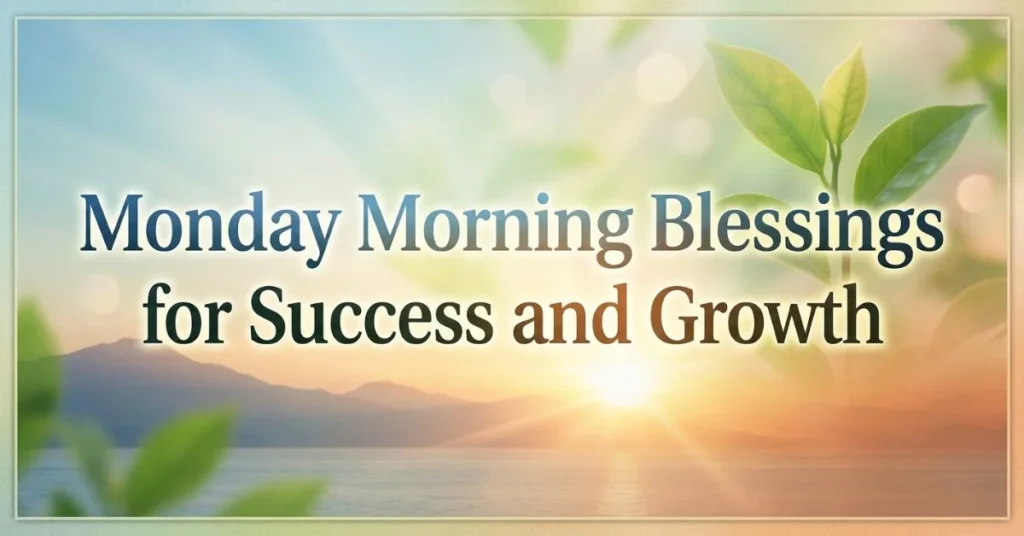 110+ Inspiring Monday Morning Greetings and Blessings 2 Monday Morning Blessings for Success and Growth
