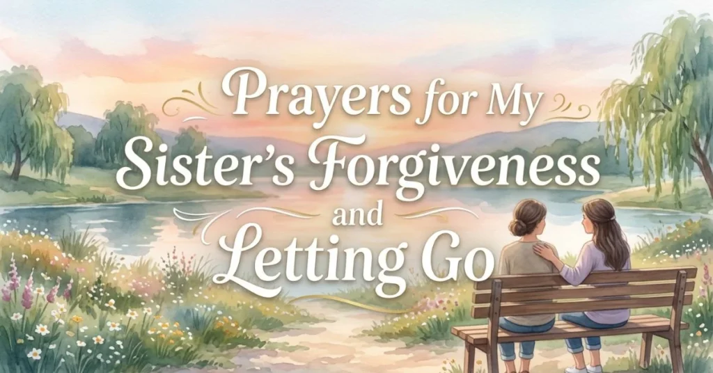 200+ Heartfelt Prayers for My Sister and Special Blessings 2 Prayers for My Sister's Forgiveness and Letting Go