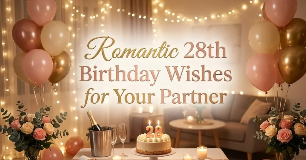 Romantic 28th Birthday Wishes for Your Partner