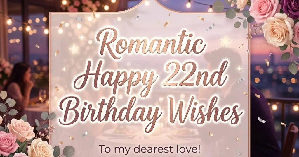 Romantic Happy 22nd Birthday Wishes