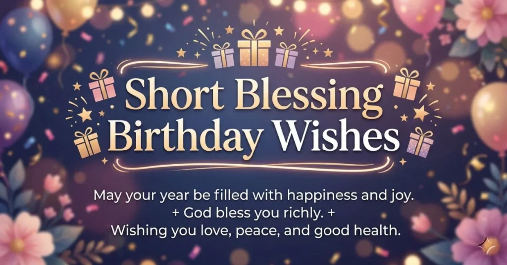 Short Blessing Birthday Wishes