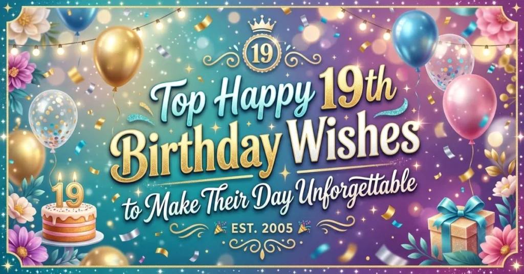 Top Happy 19th Birthday Wishes to Make Their Day Unforgettable 