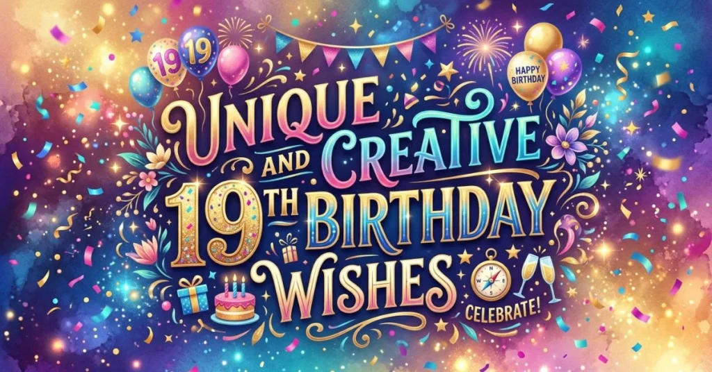 Unique and Creative 19th Birthday Wishes