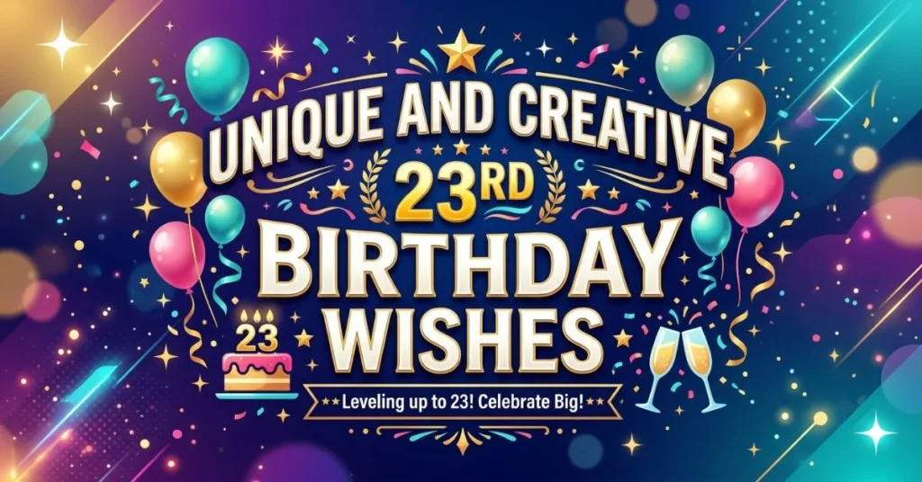 Unique and Creative 23rd Birthday Wishes