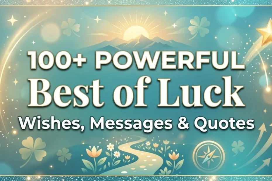 100+ Powerful Best of Luck Wishes, Messages & Quotes 1 100+ Powerful Best of Luck Wishes, Messages & Quotes