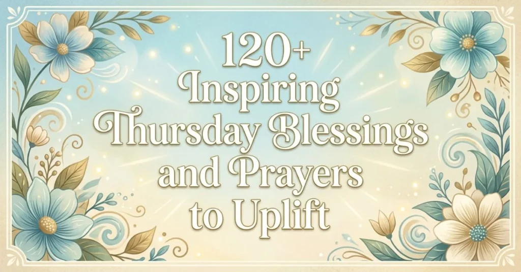 120+ Inspiring Thursday Blessings and Prayers to Uplift 