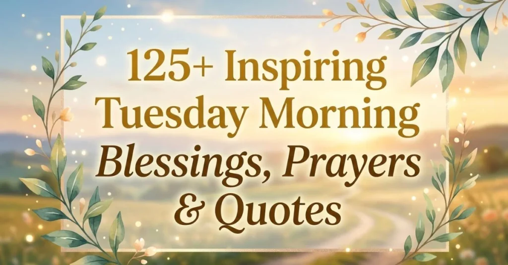 125+ Inspiring Tuesday Morning Blessings, Prayers & Quotes 