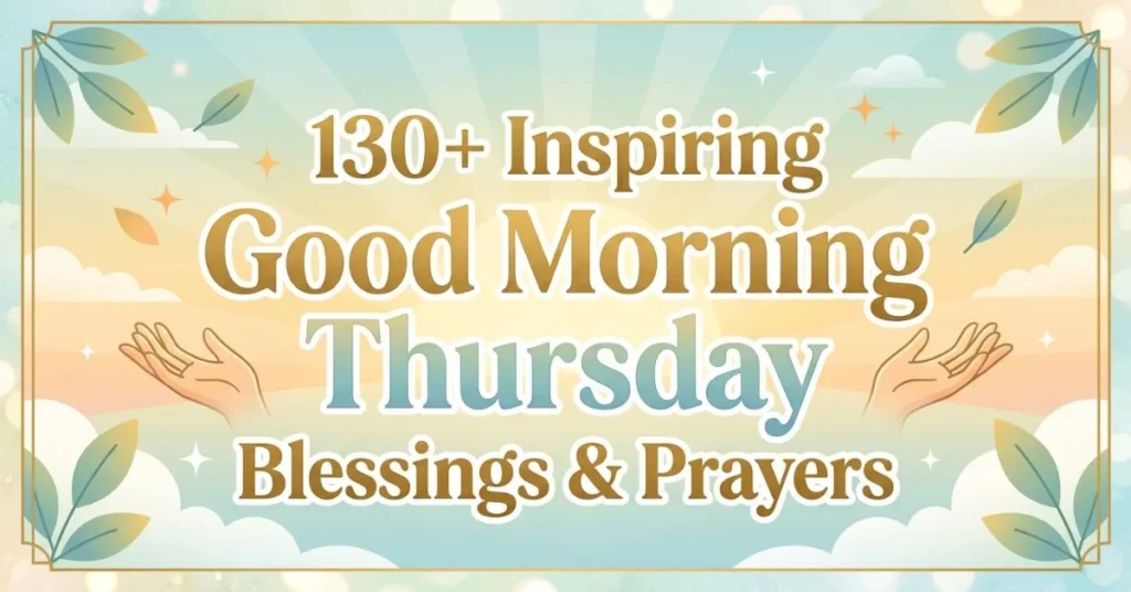 130+ Inspiring Good Morning Thursday Blessings & Prayers 