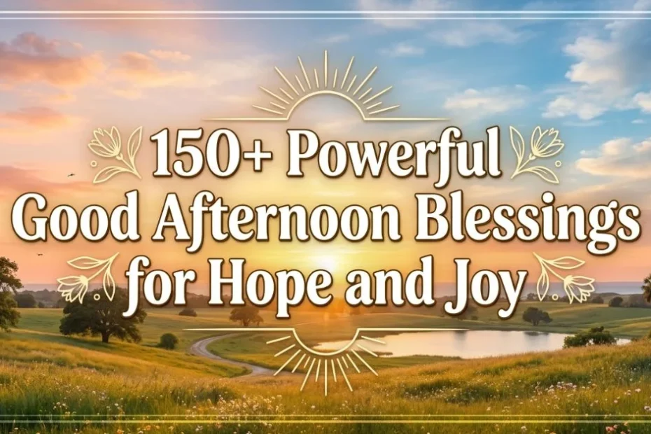 150+ Powerful Good Afternoon Blessings for Hope and Joy 10 150+ Powerful Good Afternoon Blessings for Hope and Joy