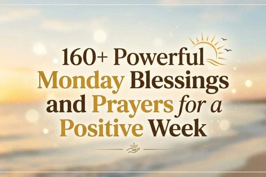160+ Powerful Monday Blessings and Prayers for a Positive Week 