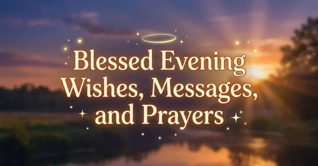 180+ Powerful Good Evening Blessings and Prayers 2 Blessed Evening Wishes, Messages, and Prayers